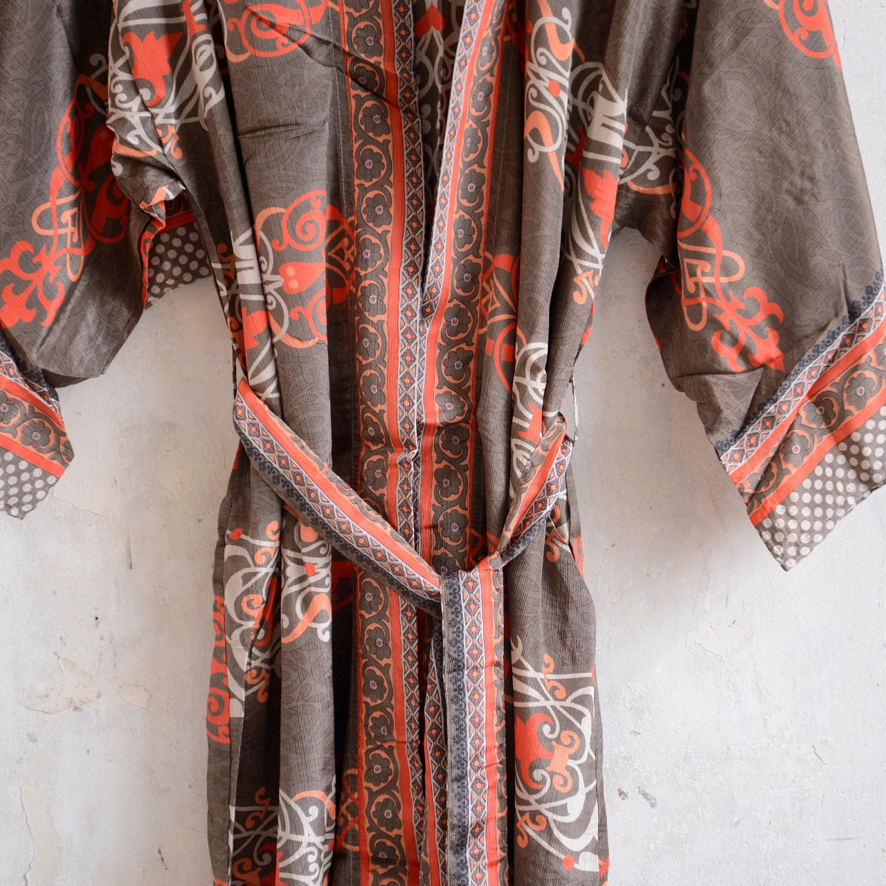 Long Vintage Silk Kimono