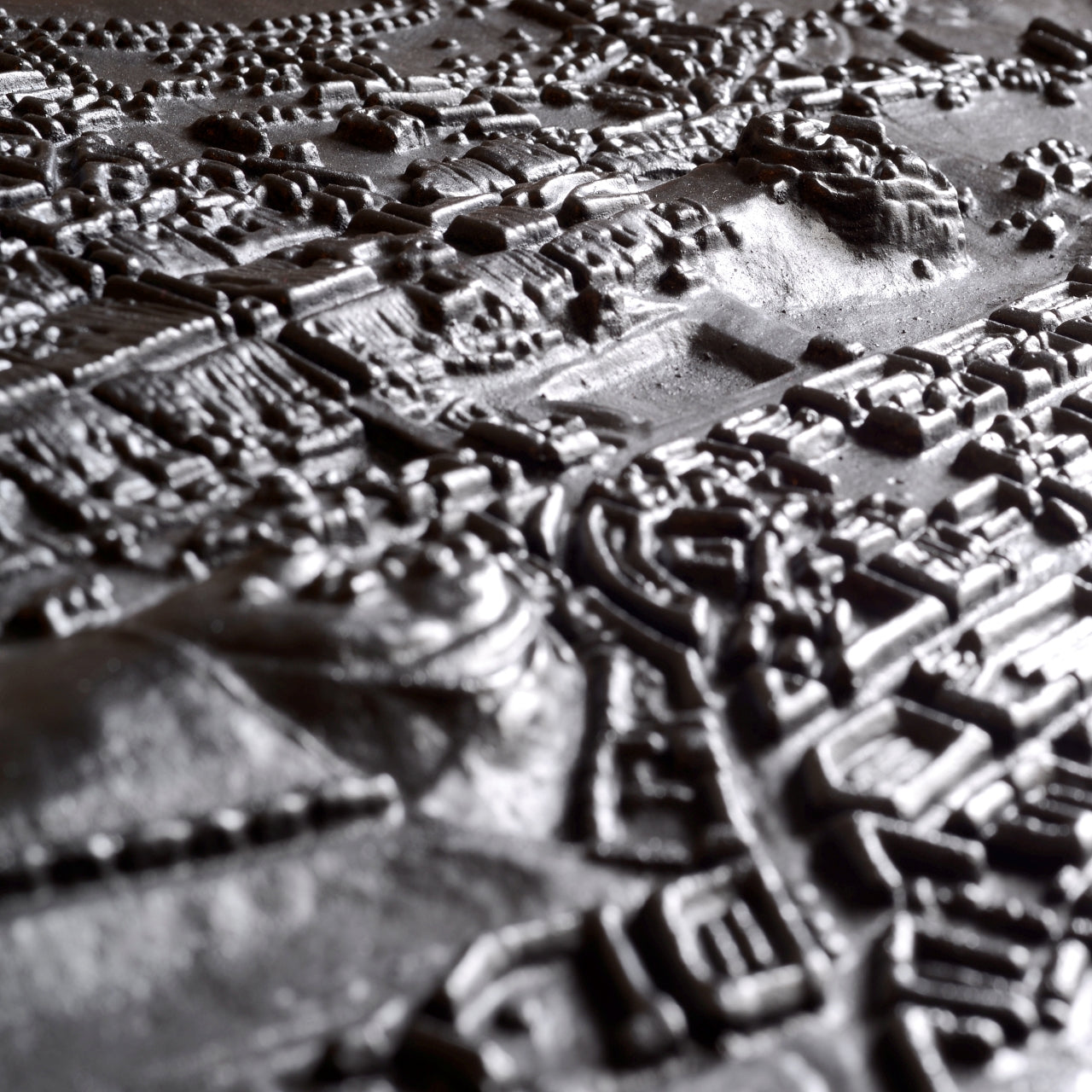 Cast Iron Relief Map Plan of 1830’s Edinburgh