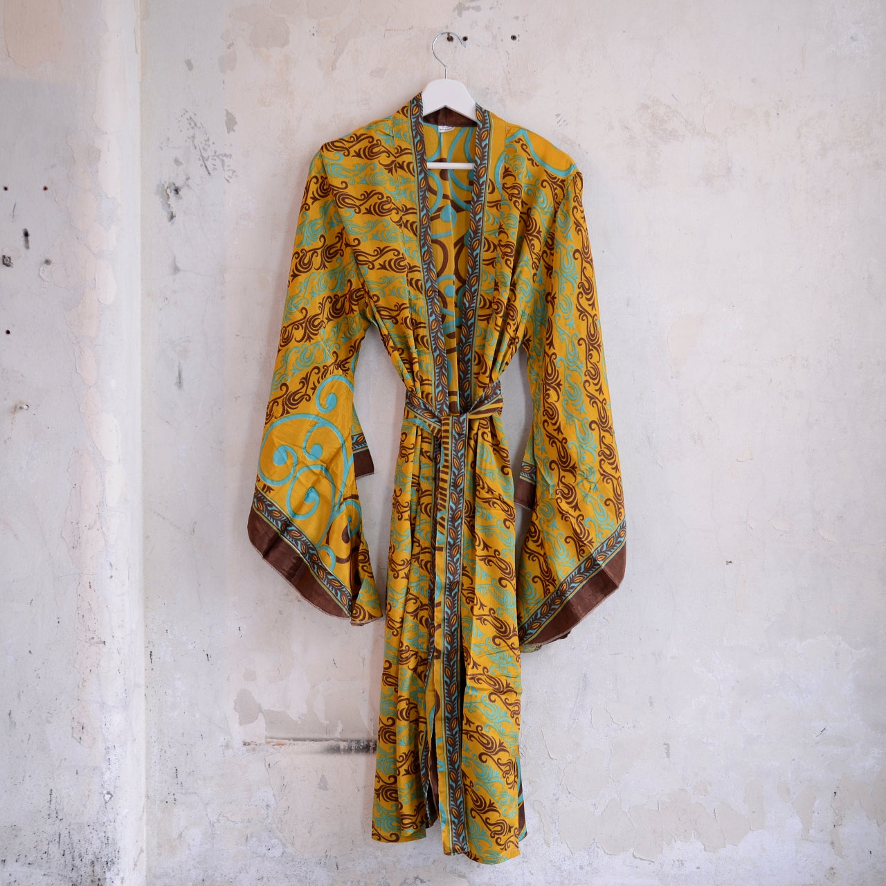 Vintage Silk Batwing Kimono - EE