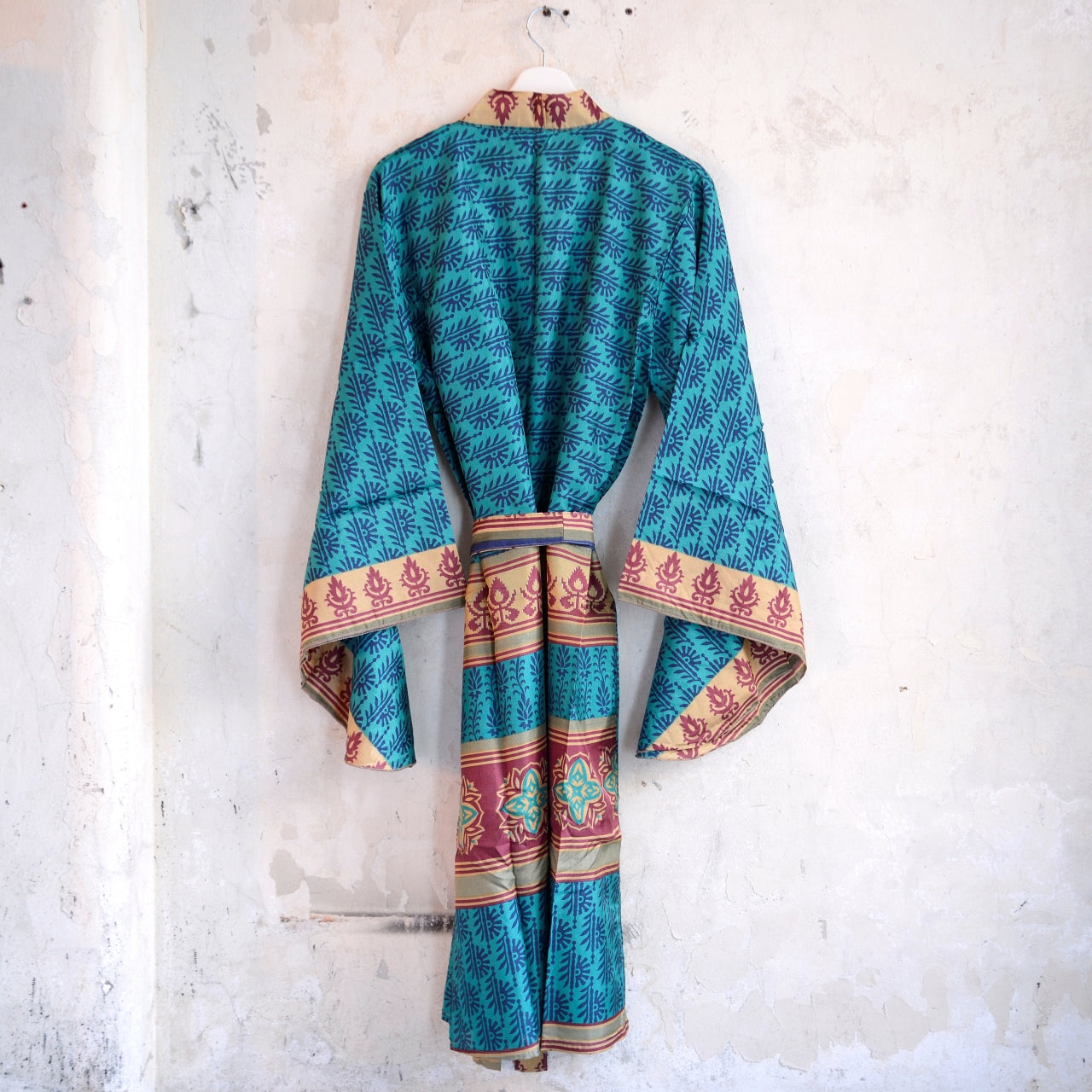 Vintage Silk Batwing Kimono - K