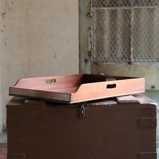 Large 19thC Mahogany Butlers Tray