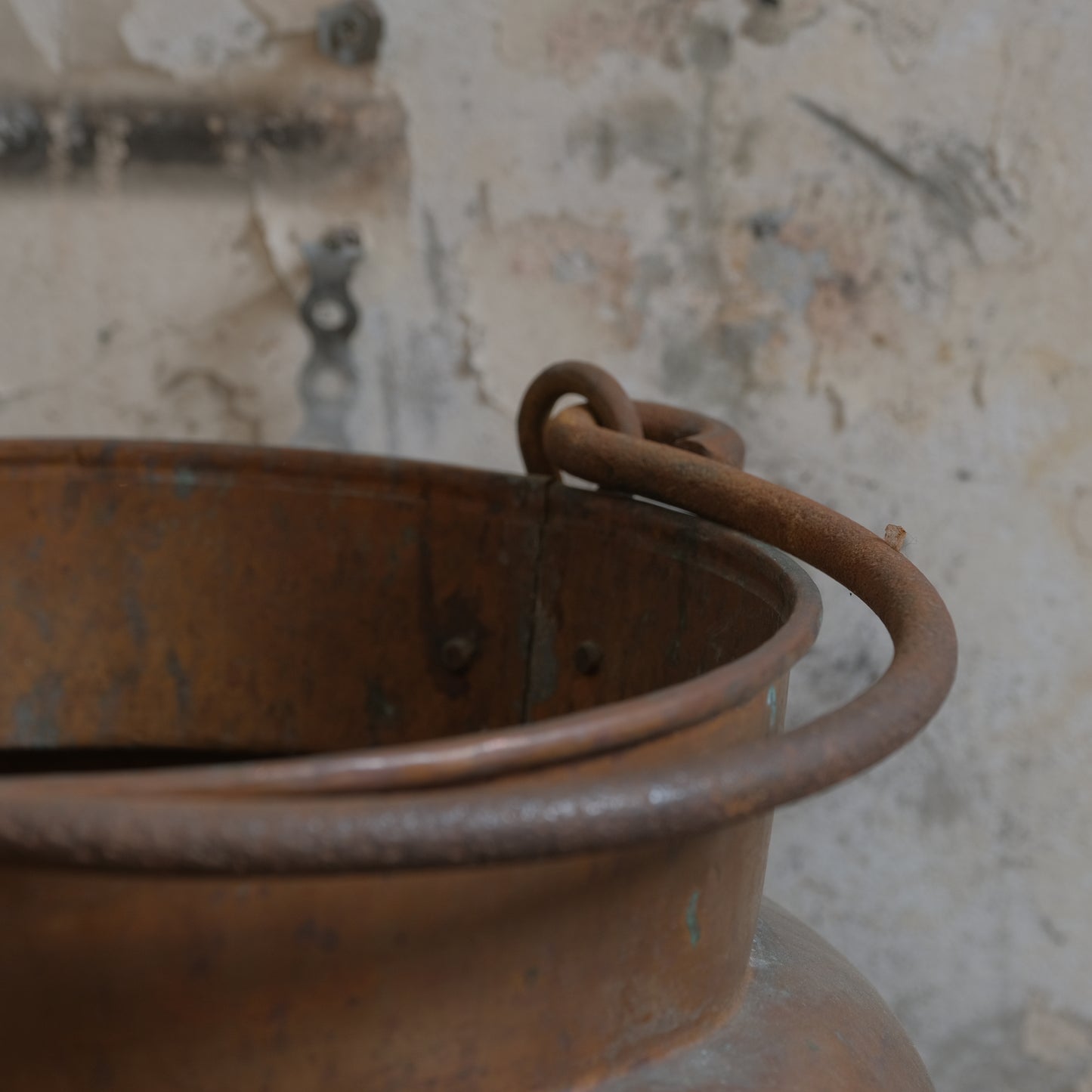 French Art Nouveau copper planter