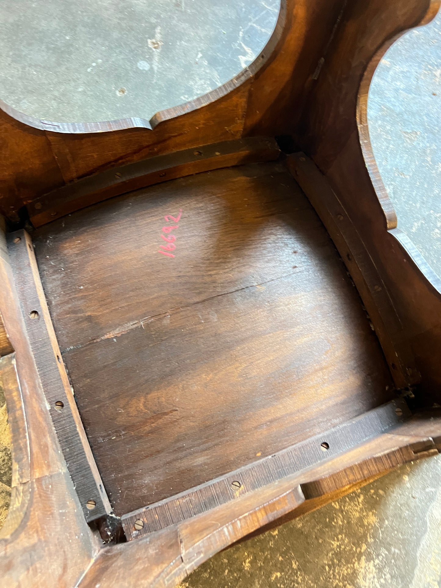 1920’s Ink & Pokerwork Bentwood Stool