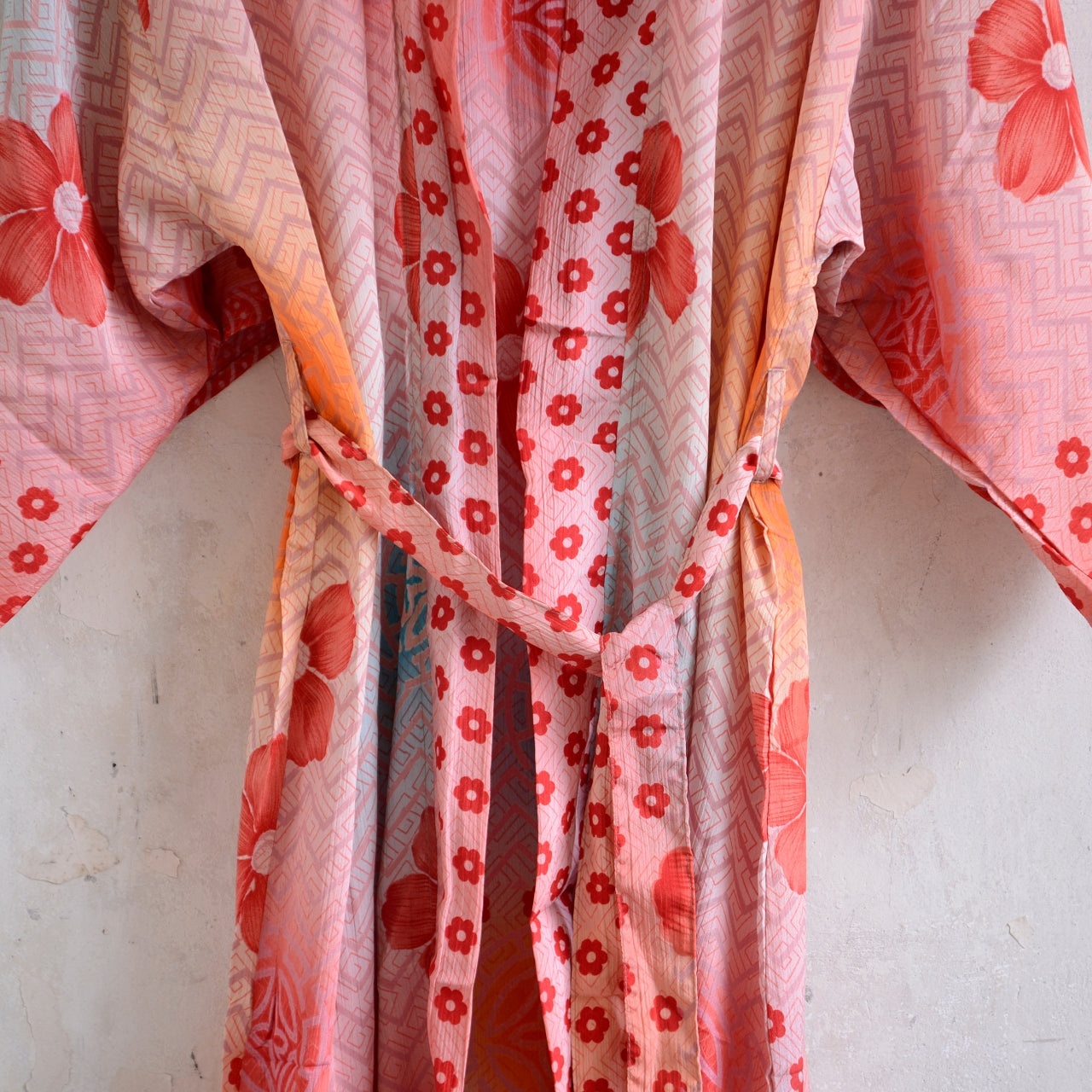 Long Vintage Silk Kimono