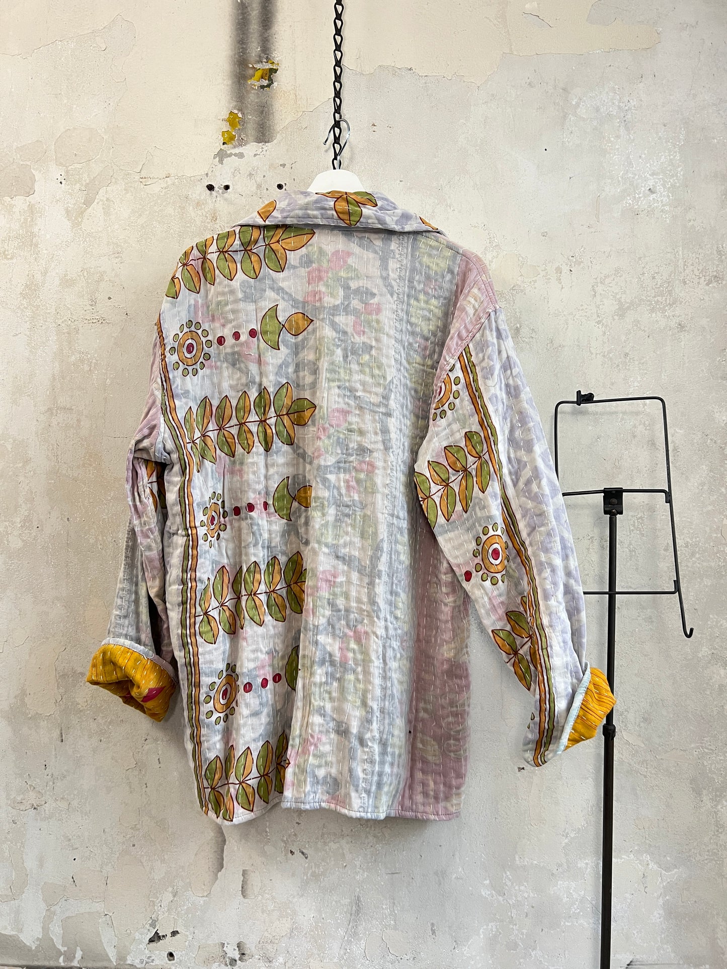 Vintage Cotton Kantha Reversible Jacket ~ No 19
