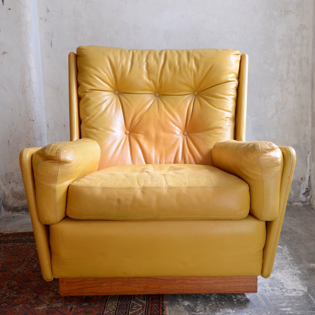 Pair of Leather Swivel Chairs