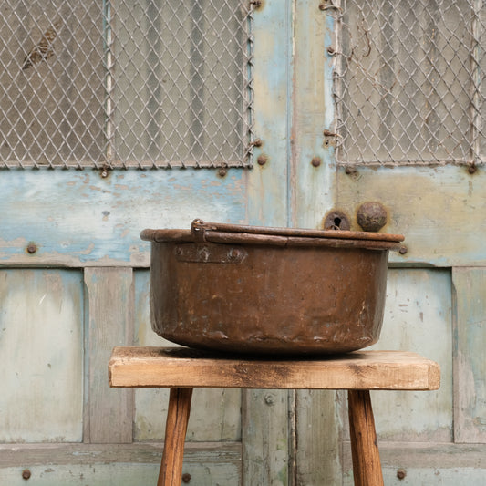 French Copper Pot / Planter with handle