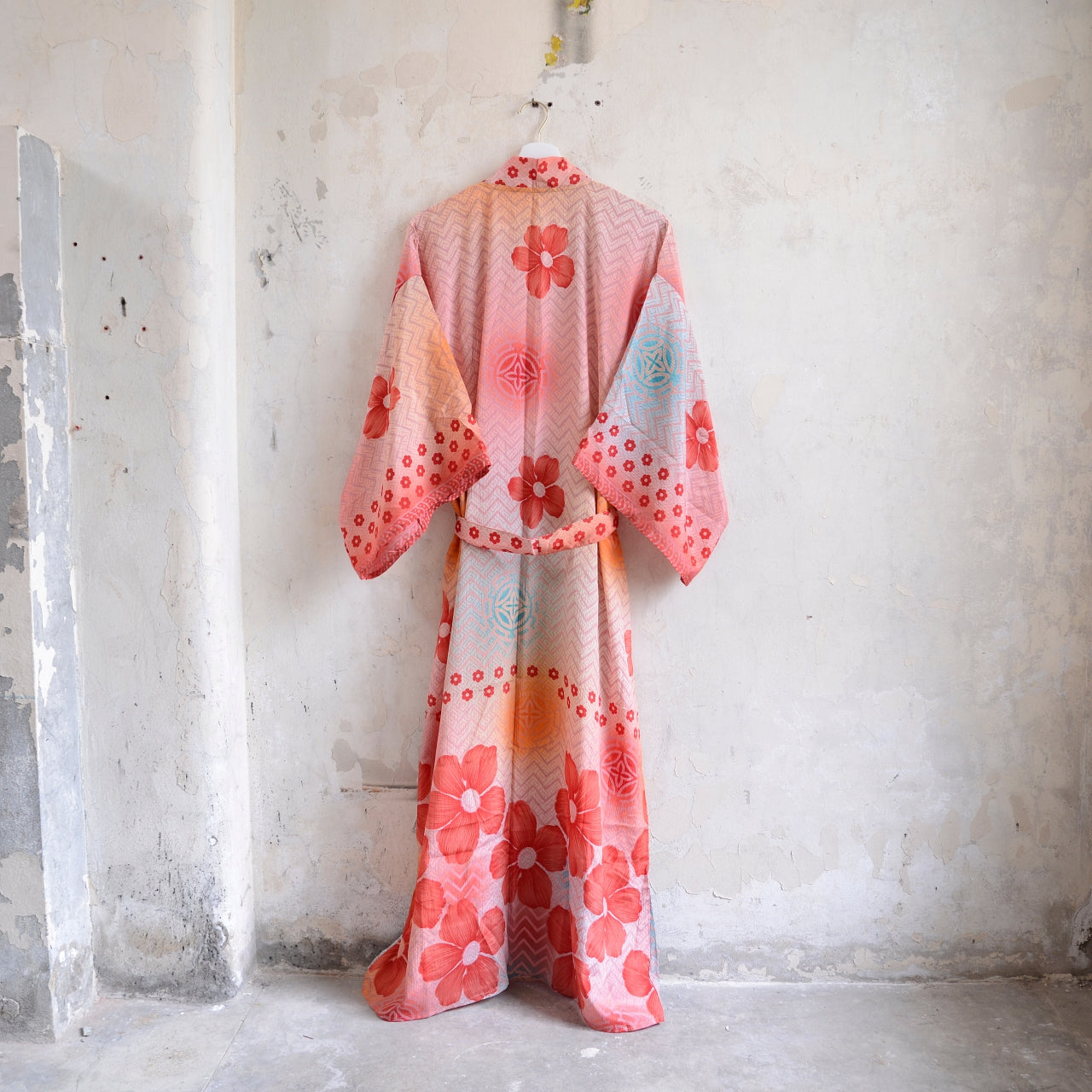 Long Vintage Silk Kimono