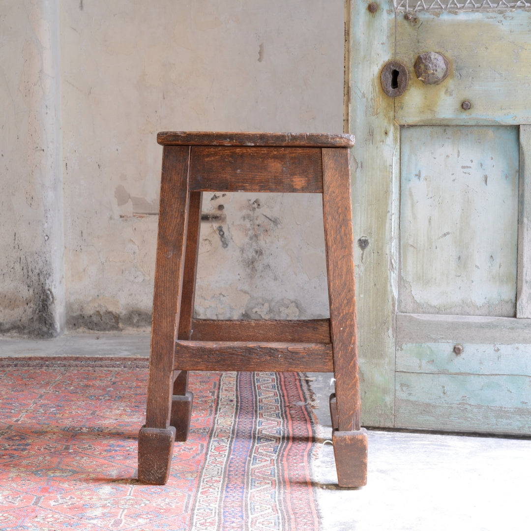 1930’s Oak School Stool