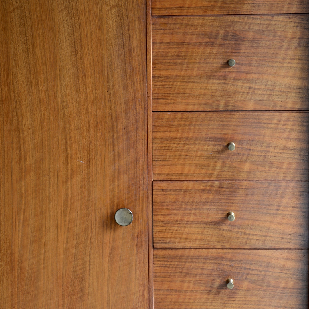 Mid-Century Wardrobe with Drawers