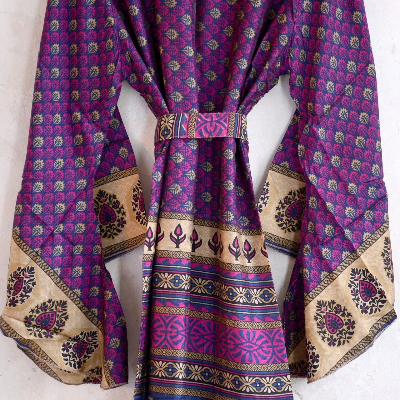 Vintage Silk Batwing Kimono - HH