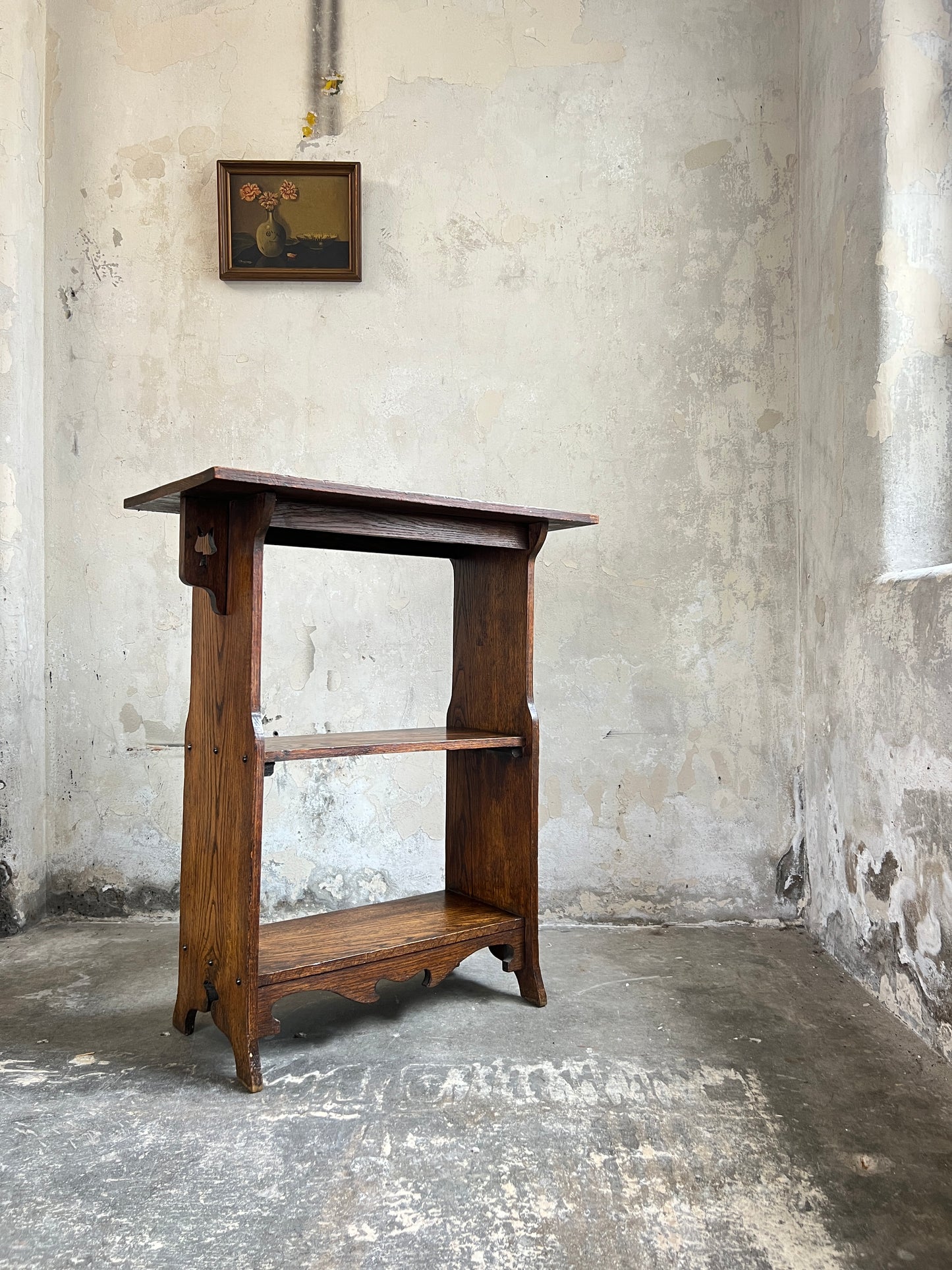 Small Oak Arts and Crafts Bookcase