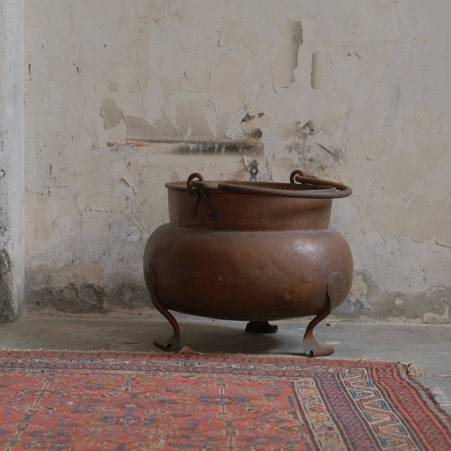 French Art Nouveau copper planter