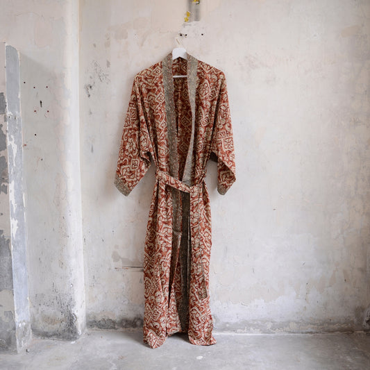 Long Vintage Silk Kimono