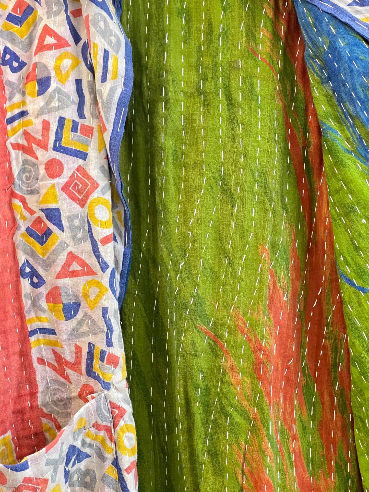 Vintage Cotton Kantha Reversible Jacket ~ No 14