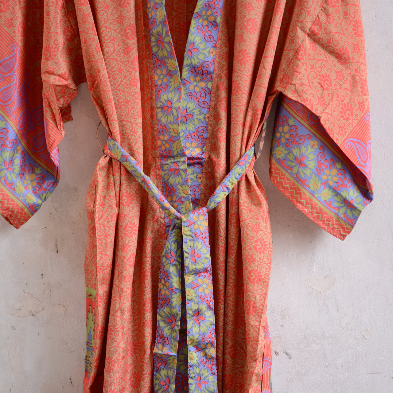 Long Vintage Silk Kimono