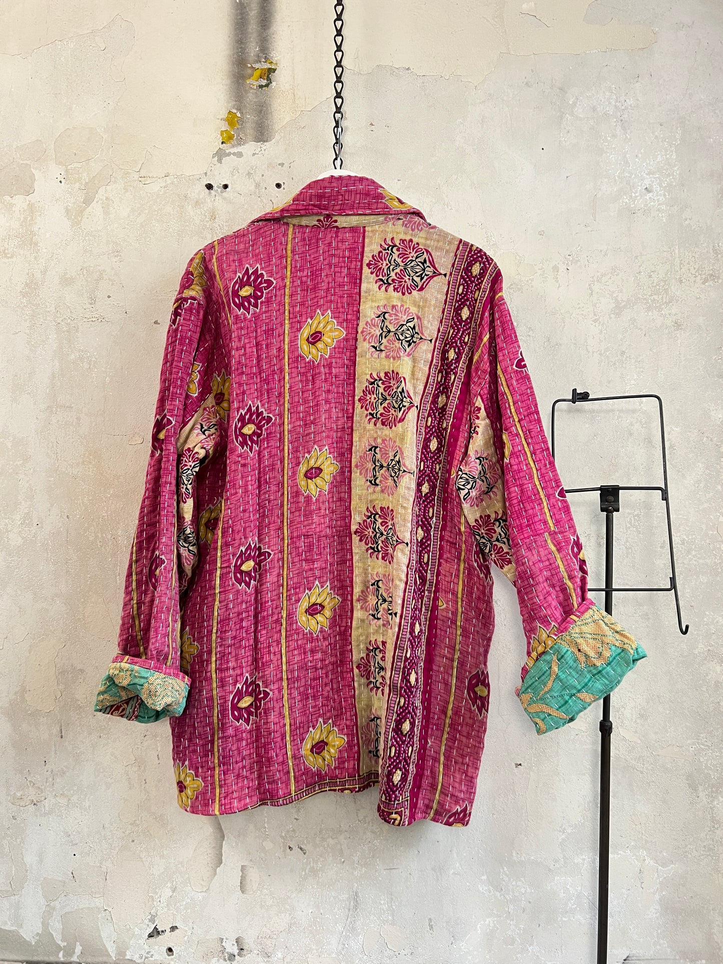 Vintage Cotton Kantha Reversible Jacket ~ No 18