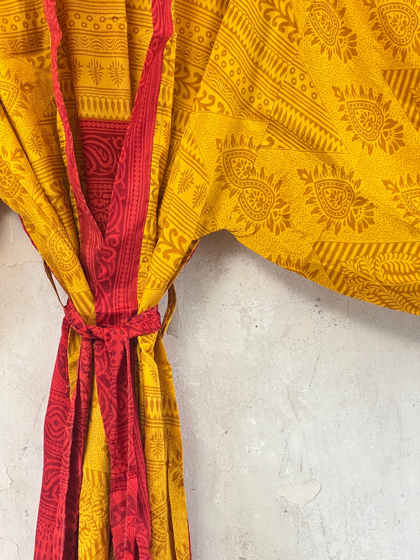 Short Vintage Silk Kimono