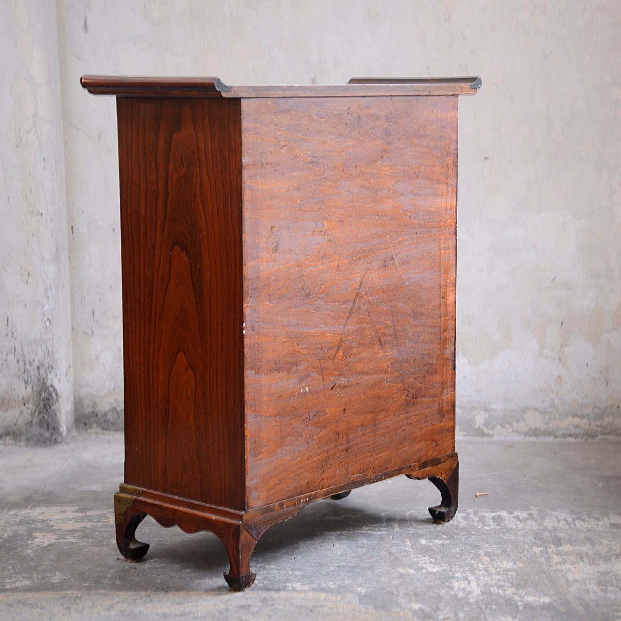 Korean Ich'ung Jang Elm & Weave Cabinet