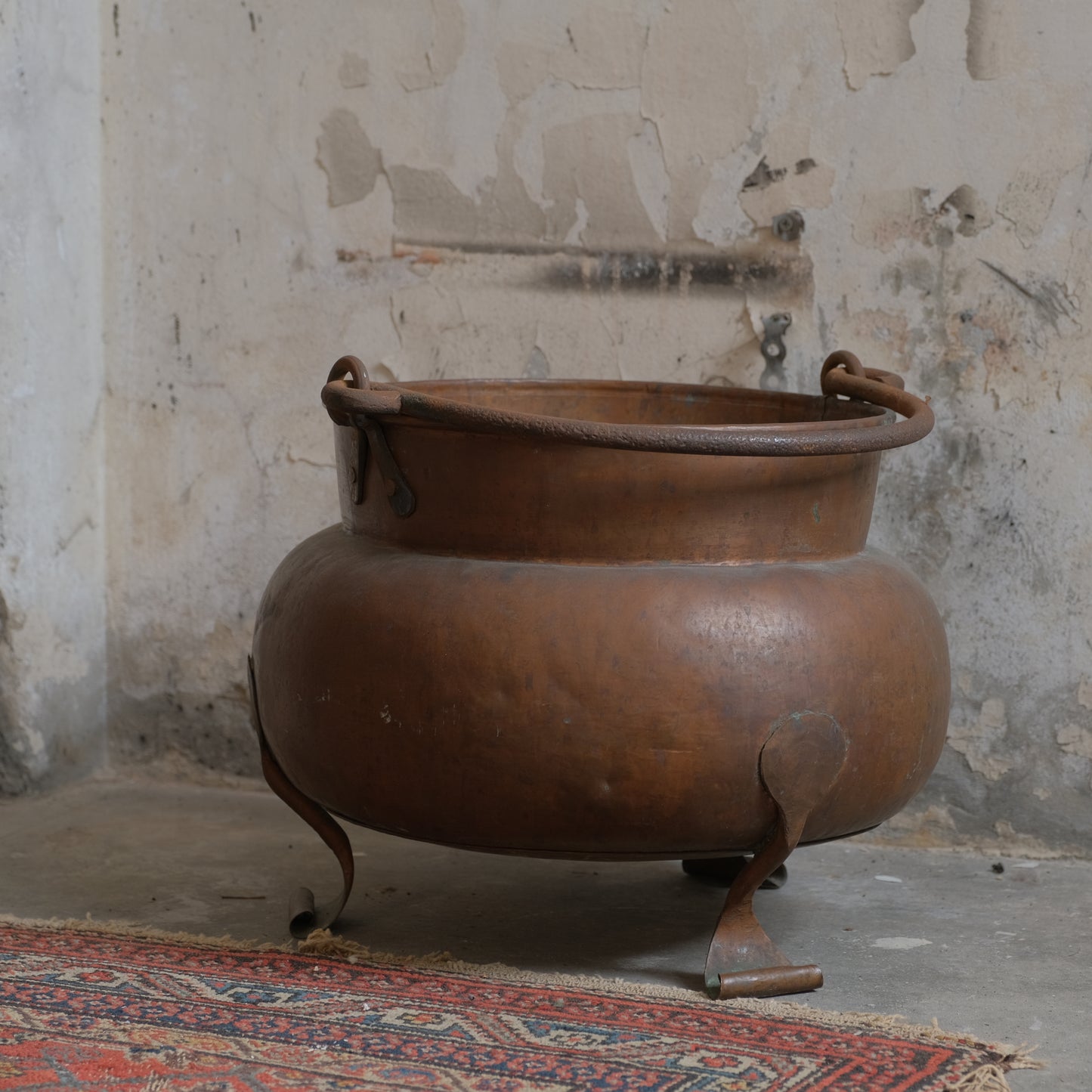 French Art Nouveau copper planter