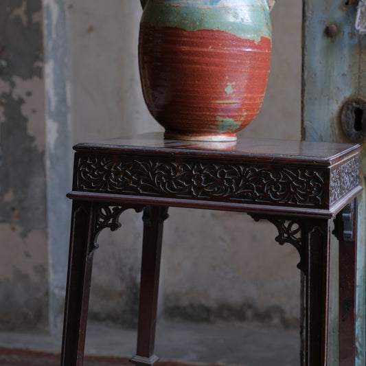 Chippendale influenced plant stand / side table