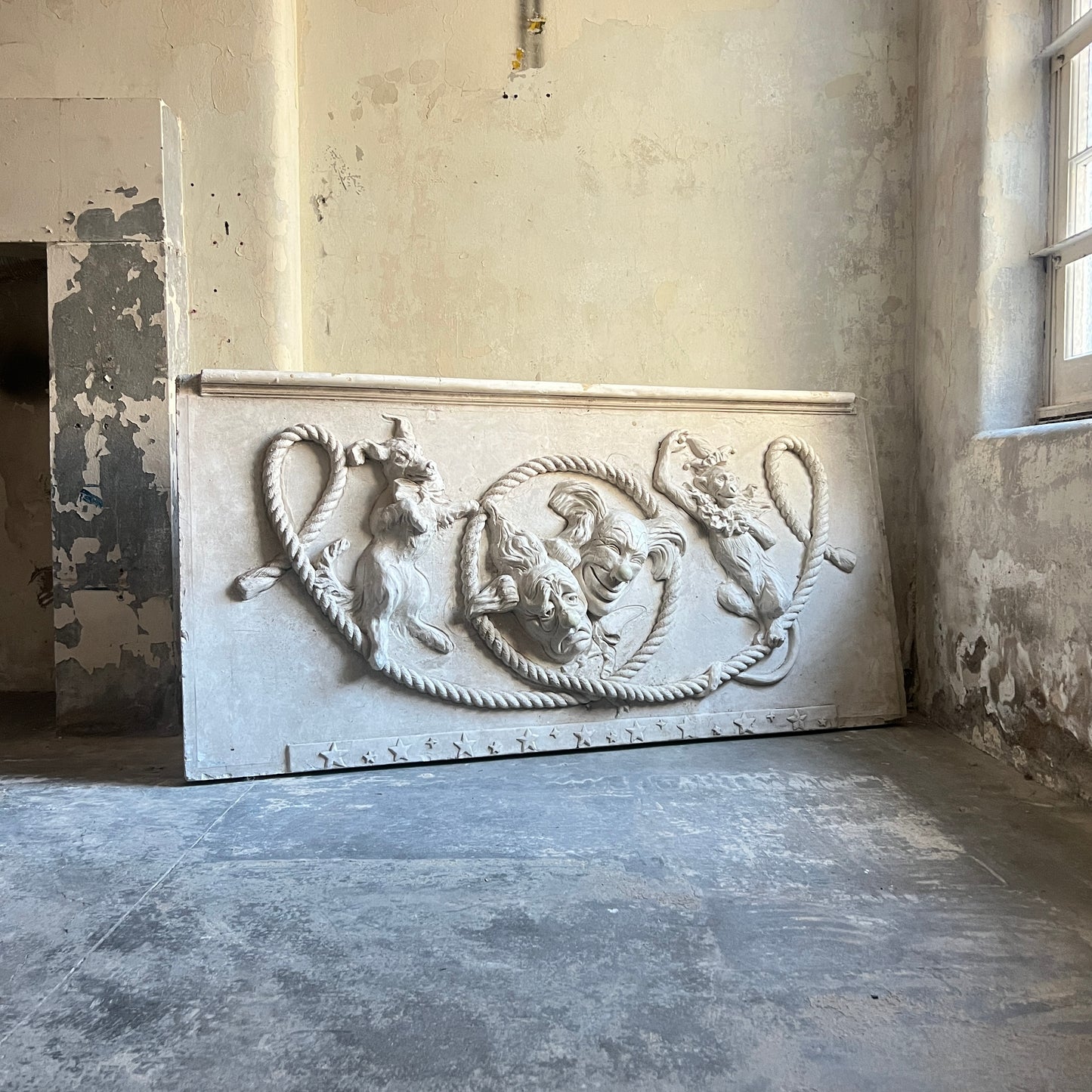 Large Plaster “Comedy & Tragedy” Theatre Panels
