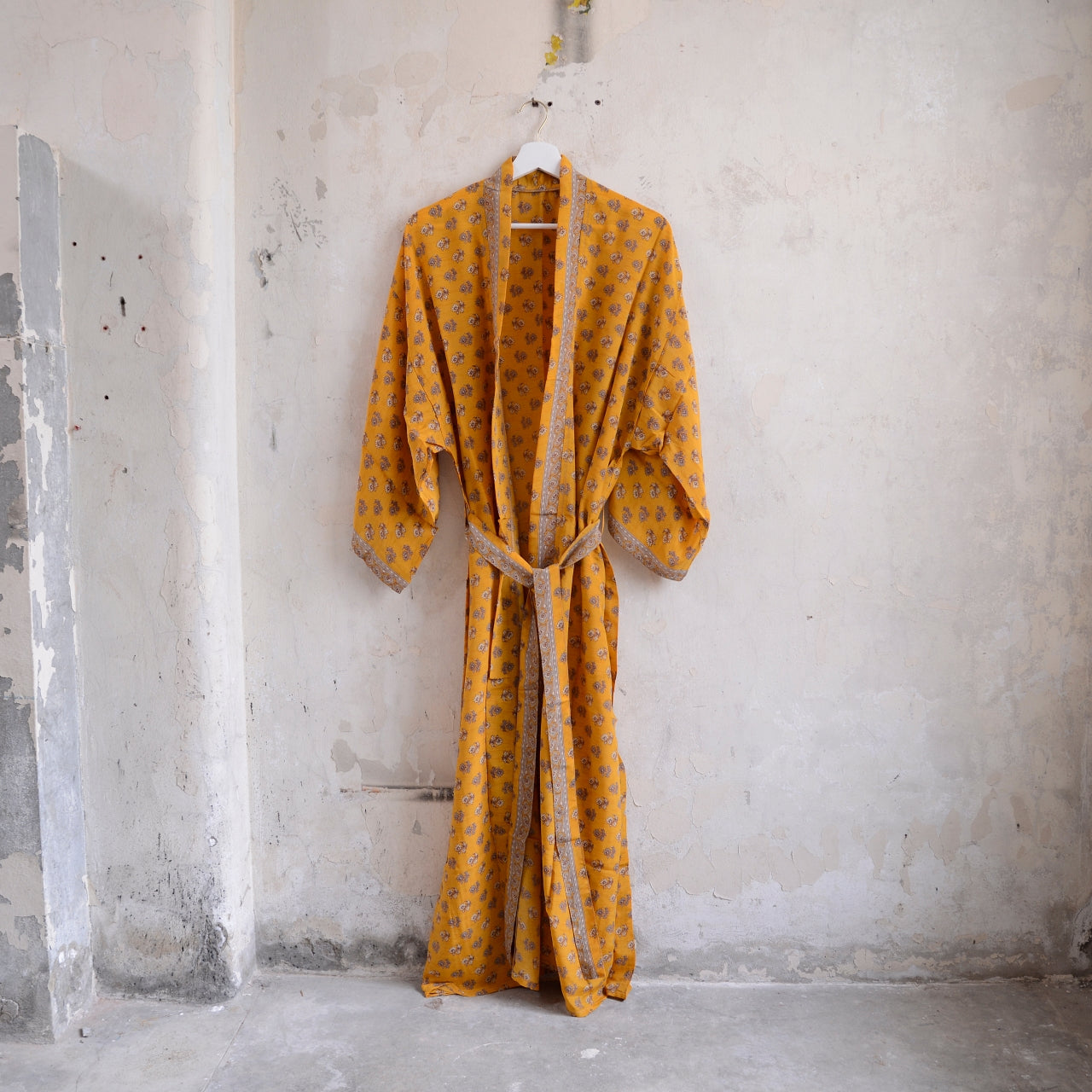 Long Vintage Silk Kimono