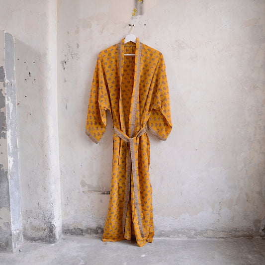 Long Vintage Silk Kimono