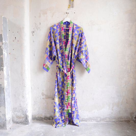 Long Vintage Silk Kimono