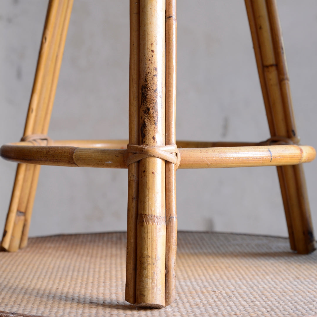 Mid-Century Bamboo Plant Stand