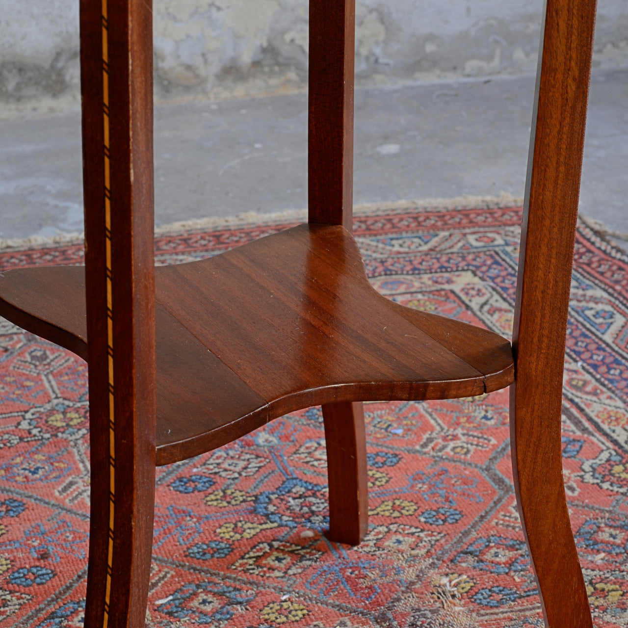 Jardiniere Plant Stand - Moorish Influence - Mahogany with String Inlay