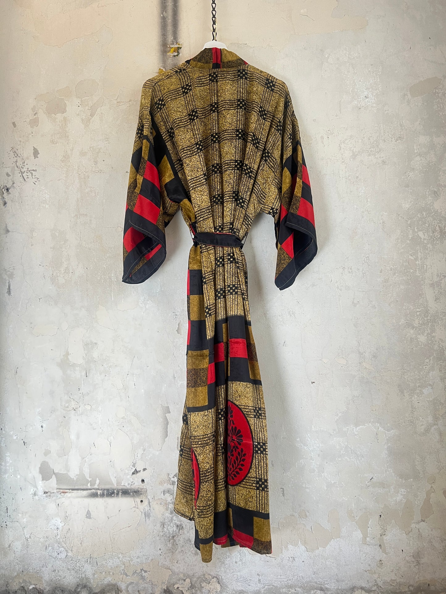 Long Vintage Silk Kimono