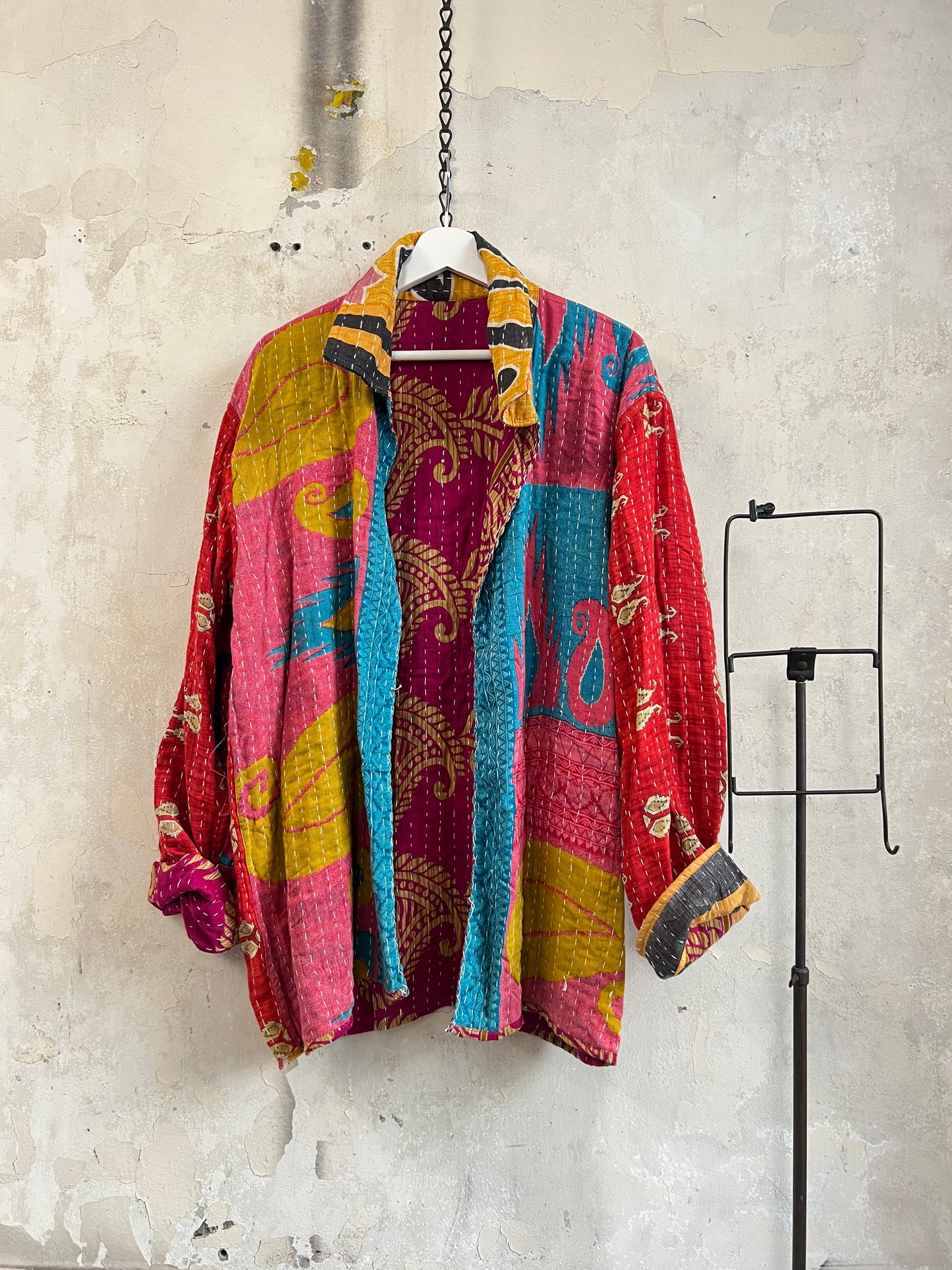 Vintage Cotton Kantha Reversible Jacket ~ No 8