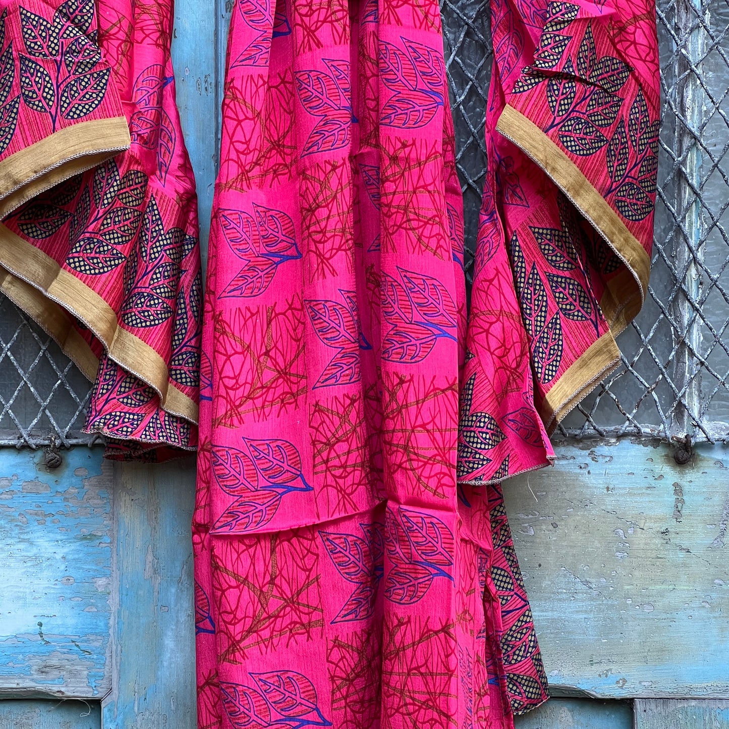 Vintage Silk Batwing Kimono - CC