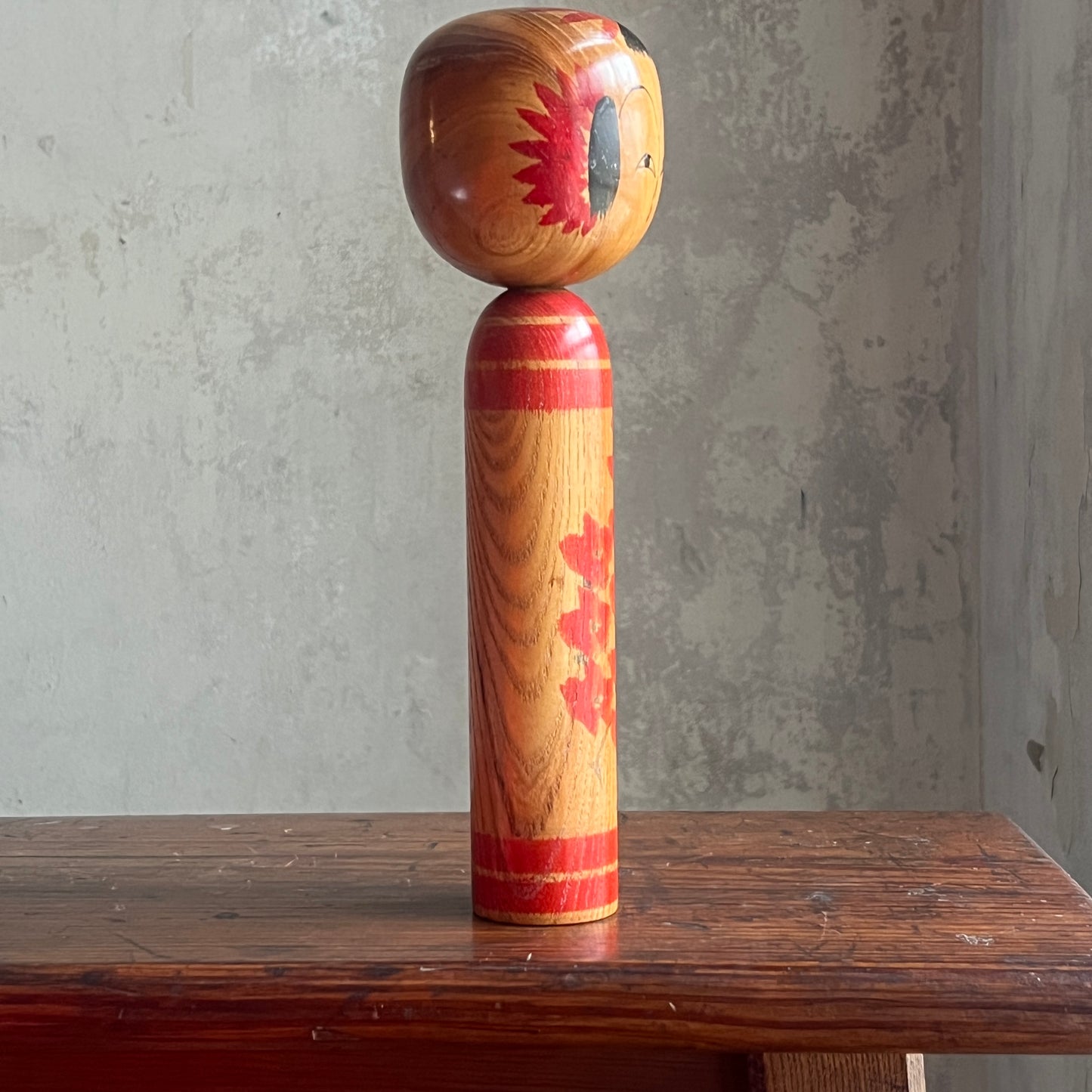 Traditional Japanese Folk Art Kokeshi Doll - Blossom