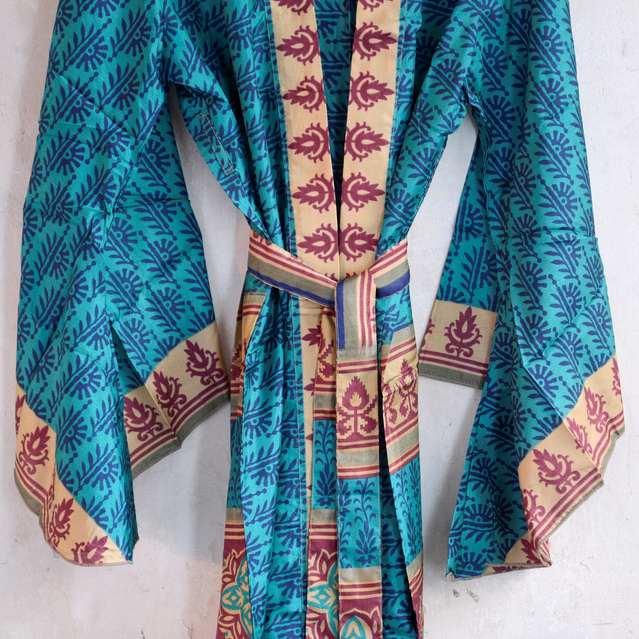 Vintage Silk Batwing Kimono - K