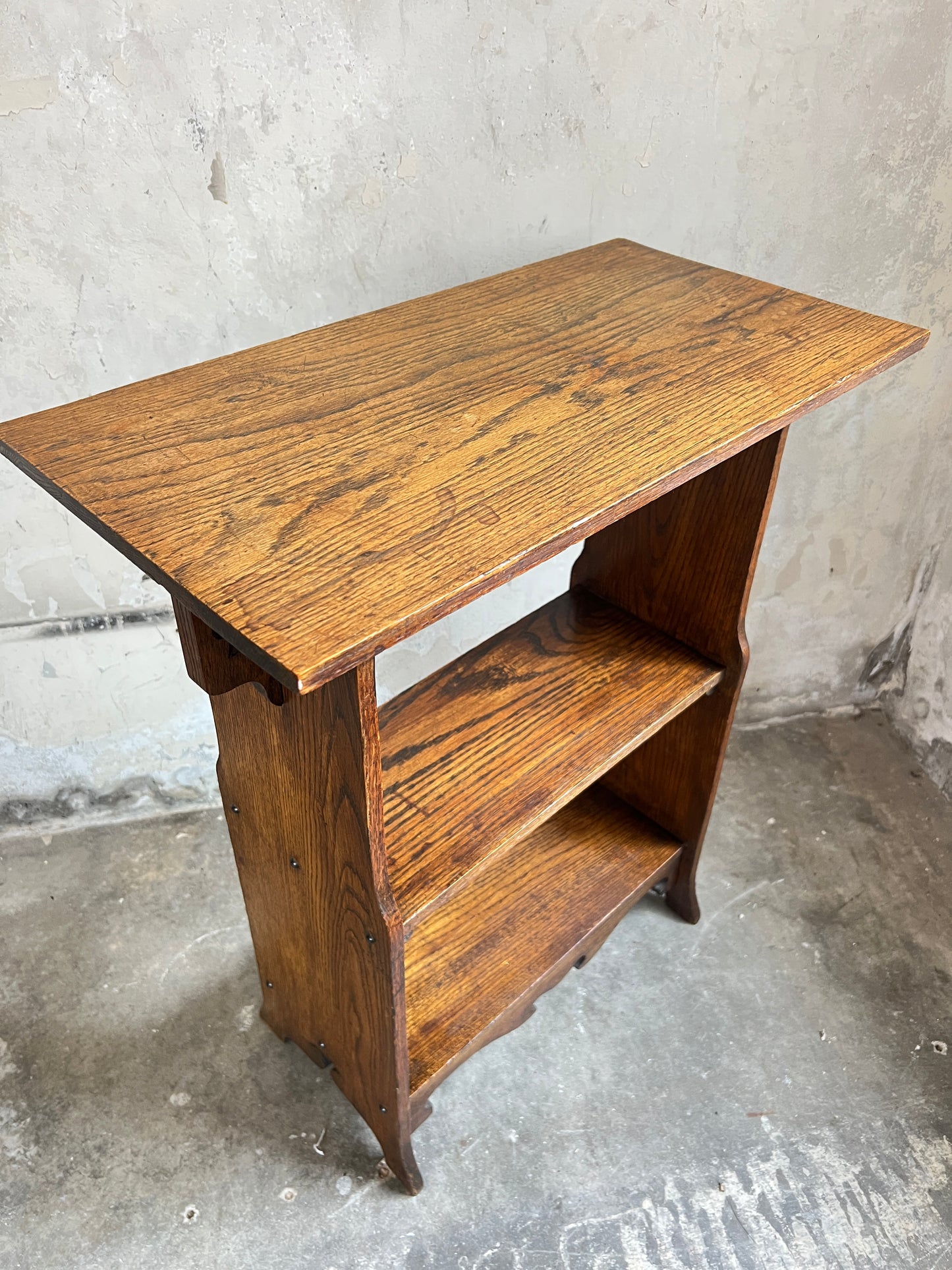 Small Oak Arts and Crafts Bookcase