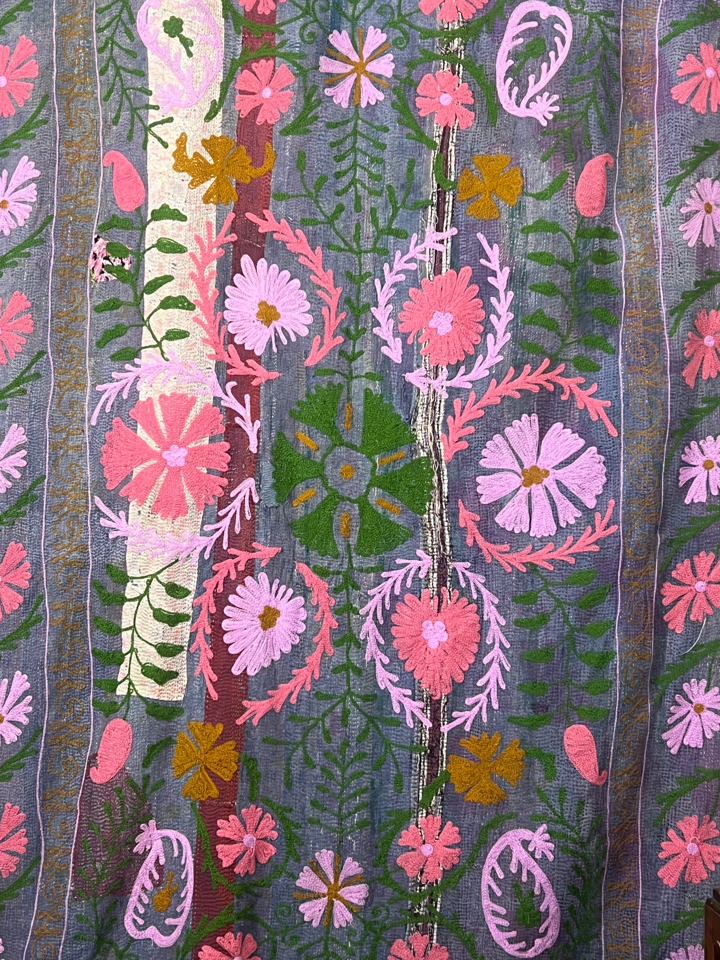 Vintage Kantha Suzani Quilt