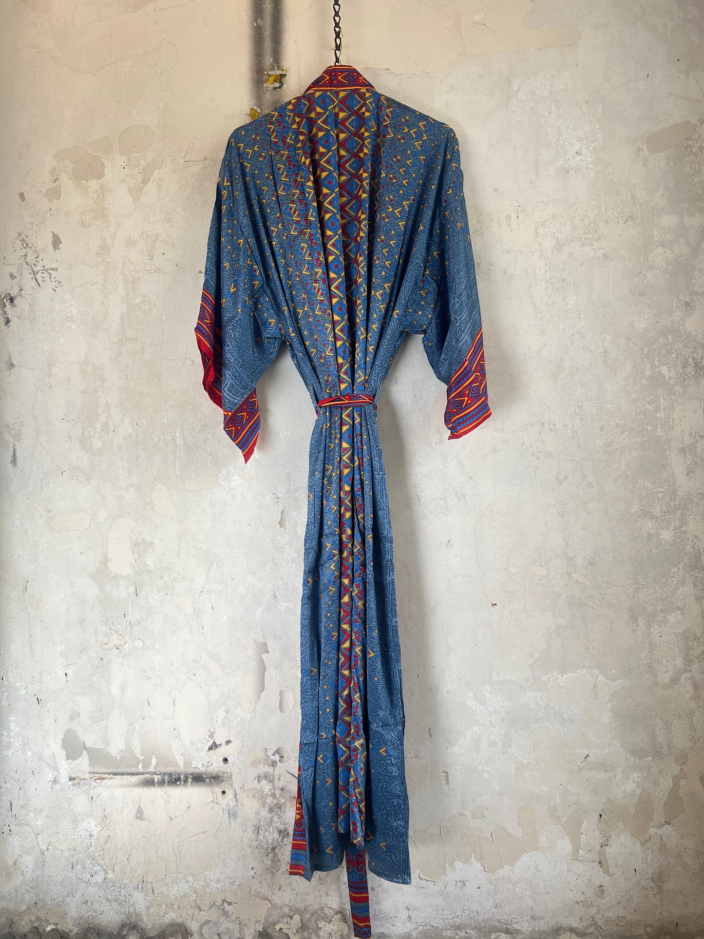 Long Vintage Silk Kimono
