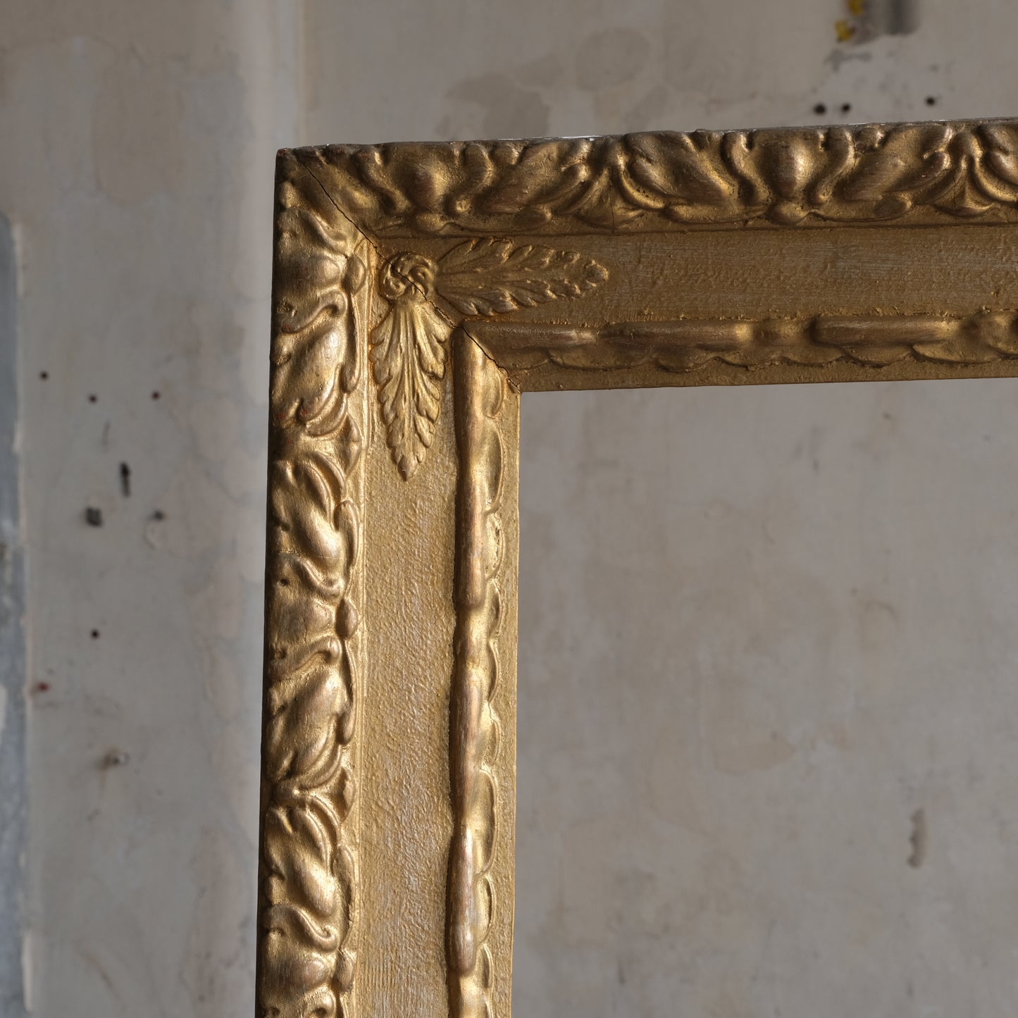 Large ornate gold picture frame