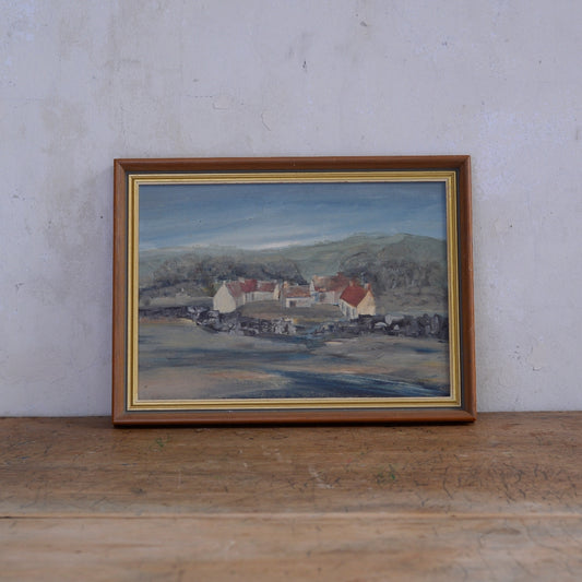 Naive Scottish Croft Painting