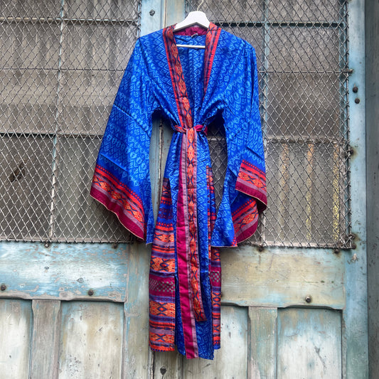 Vintage Silk Batwing Kimono - G