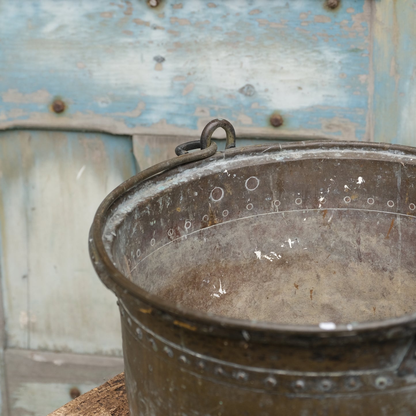 French Brass Bucket / Planter