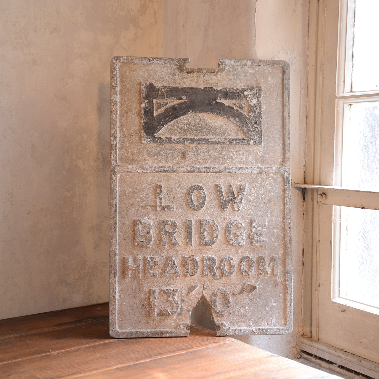 Original LOW BRIDGE HEADROOM 13’ sign