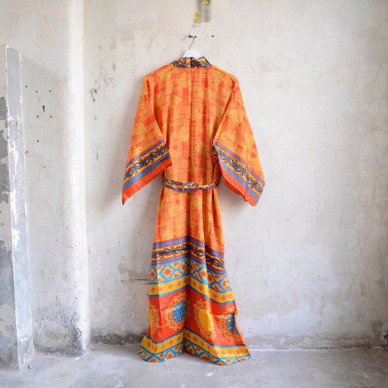 Long Vintage Silk Kimono