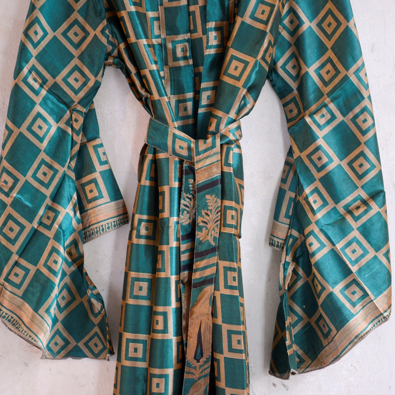 Vintage Silk Batwing Kimono - OO