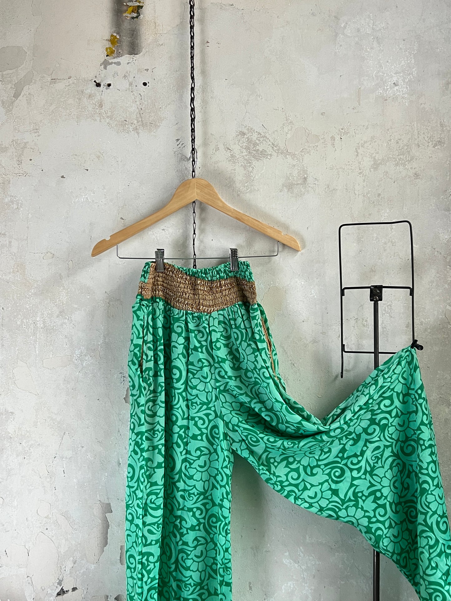 Vintage Silk Trousers & Shirt Co-ordinated Set