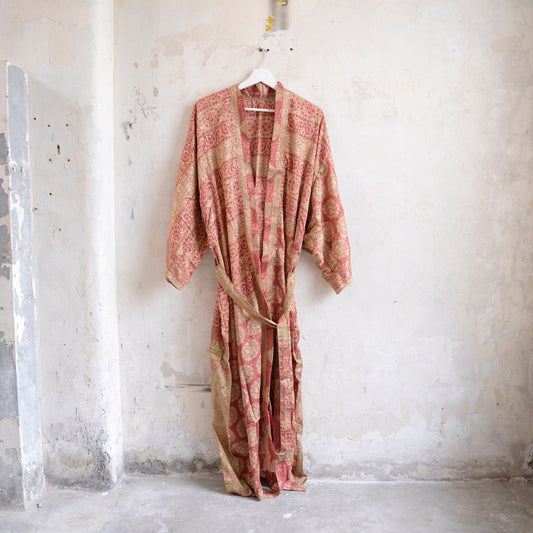 Long Vintage Silk Kimono