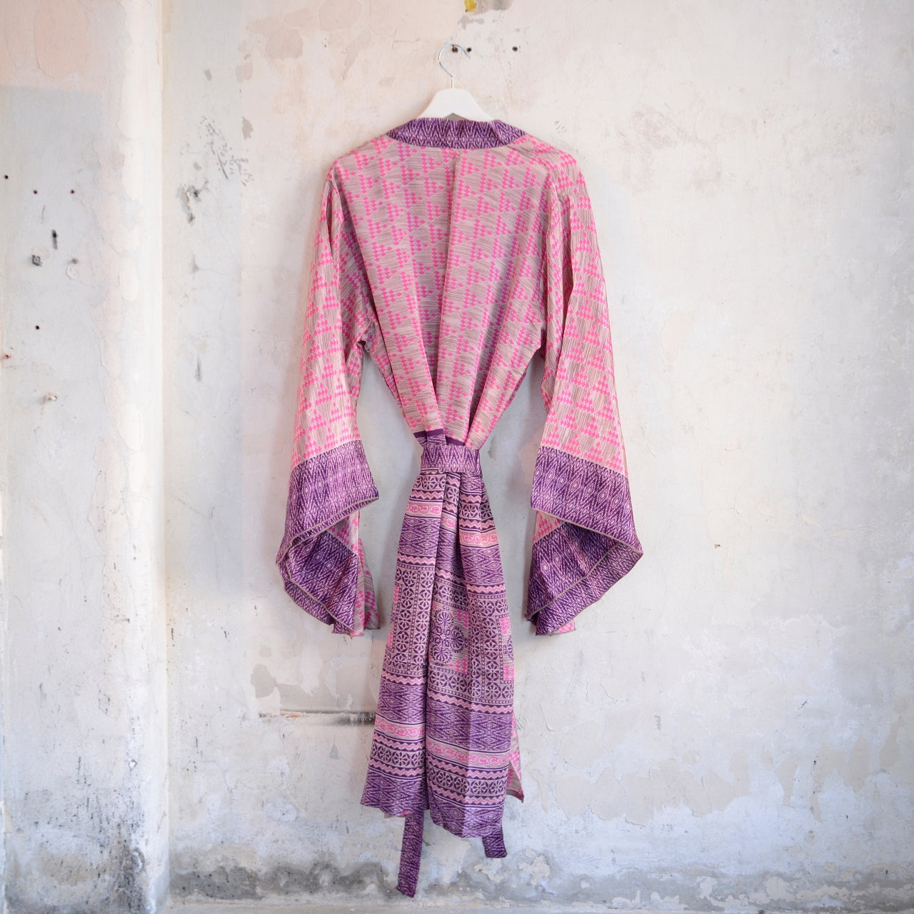 Vintage Silk Batwing Kimono - O