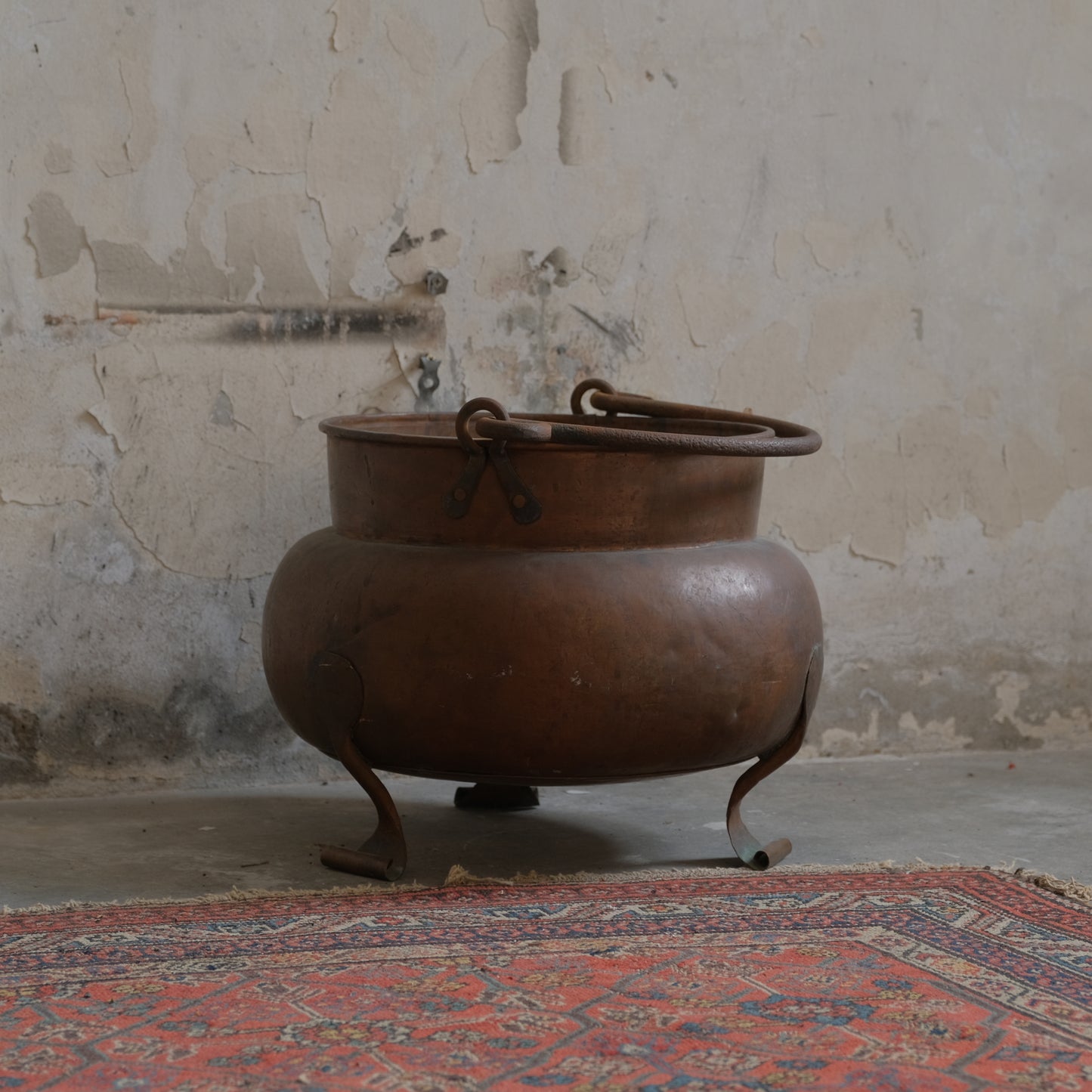 French Art Nouveau copper planter